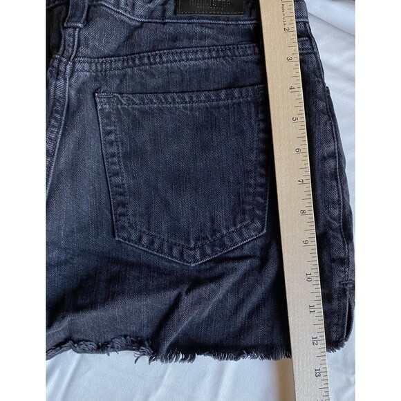 Hollister Shorts Women's 5 27w Black Stretch Distress Cutoff Denim‎ High Rise - Picture 10 of 11